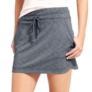 Athleta Techie Heathered Blue Grey Skirt Size S